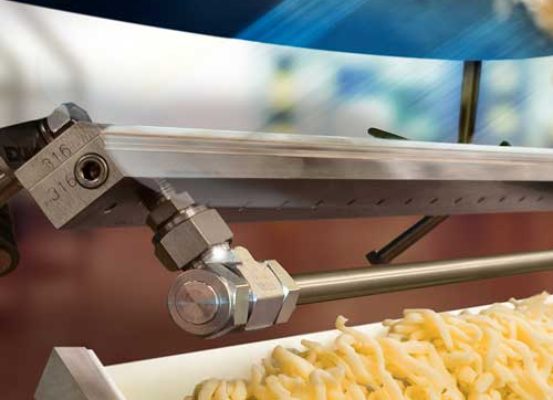 aplicación industrial cortina de aire