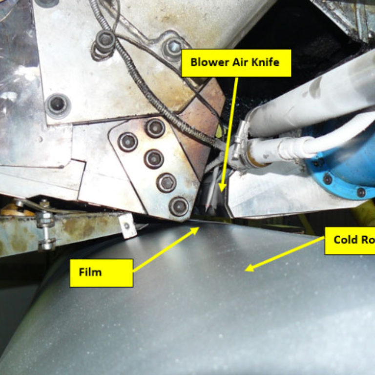 cortina de aire industrial en industria plástica