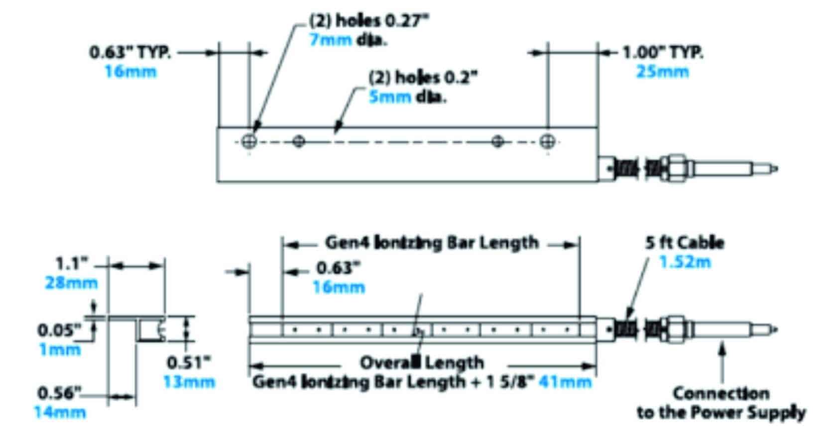 dimenciones barra ionizadora 2