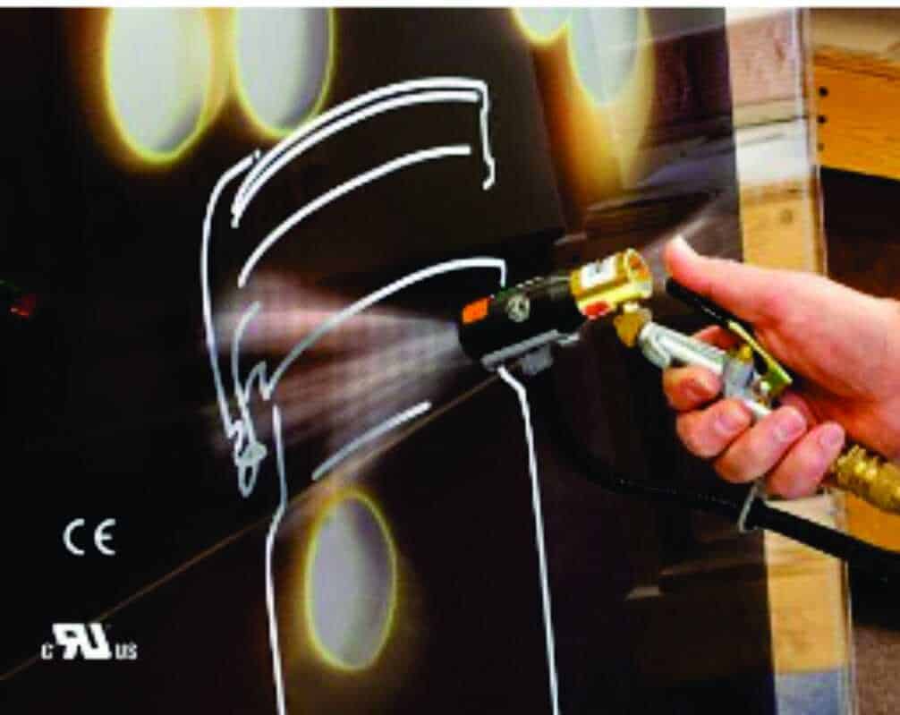 aplicación pistola ionizadora