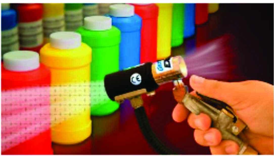 aplicación de pistola ionizadora